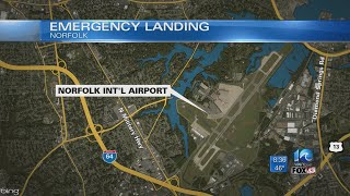 Plane makes emergency landing at Norfolk International Airport