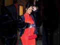 Rihanna stuns in Red with A$AP Rocky night in NYC  #rihanna #asaprocky #shorts #fashion  #trending