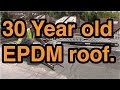 30 Year Old EPDM Rubber Flat Roof