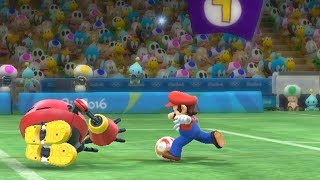 Football(Extra Hard) Team Mario  vs Team Sonic(CPU) Mario and Sonic at The Rio 2016 Olympic Games