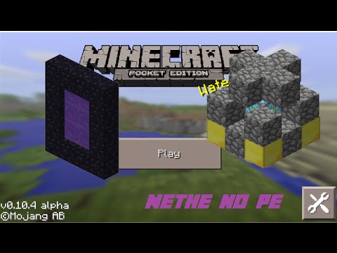 Como fazer o portal do nether no Minecraft PE 0.10.4 Como fazer o portal do nether no Minecraft PE 0.10.4