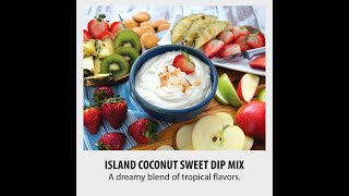 Island Coconut Sweet Dip Product Animation