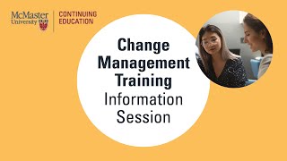 Change Management Training Information Session