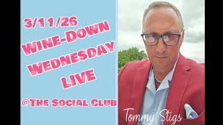 Wine-Down Wednesday LIVE @ The Social Club 3/11/26. Stop in have a 🍸 with me.
