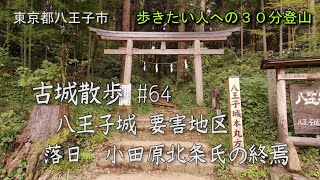 【城跡めぐり】八王子城 要害地区（御主殿跡の続き）古城散歩#64