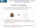 Statics Lecture 29: Center of Gravity Statics Lecture 29: Center of Gravity