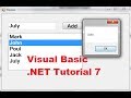 Visual Basic .NET Tutorial 7 - How to use a Listbox in VB.NET
