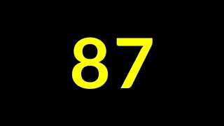 87 Seconds Countdown Timer With Sound Effect