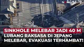 Sinkhole Lebar 40 Meter, Evakuasi Sopir Truk di Saitama Terhambat | OneNews Update