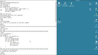 Create & Execute Windows Command Files Bubble Sort function