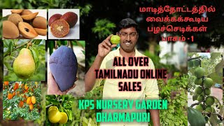 மாடித்தோட்டத்தில் வைக்கக்கூடிய பழச்செடிகள் பாகம் - 1 | அரியவகை பலன் செடிகள் #terracegarden #online