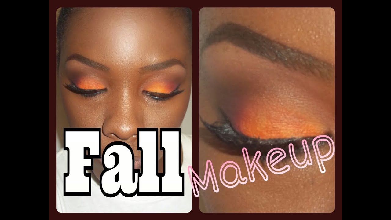 Orange Fall Inspired Makeup Tutorial Youtube