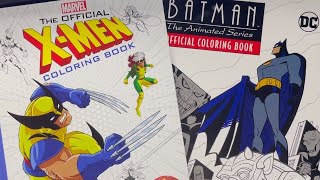 Check Out The New Batman the Animated Series and X-Men Coloring Books