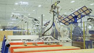 Automated Modular Construction   ABB Robots build wall panels   The House of Design \u0026 AutoVol part1