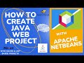 How to Create java Web application using NetBeans IDE | Install Configure Tomcat 10 Server