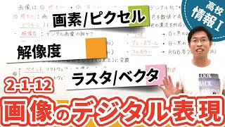 解像度(dpi)とは何か、ラスタ形式・ベクタ形式の違いを理解しよう【情報I基礎】2-1-12 画像のデジタル表現