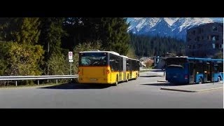 Das Postauto in der Schweiz (Flims-Laax)