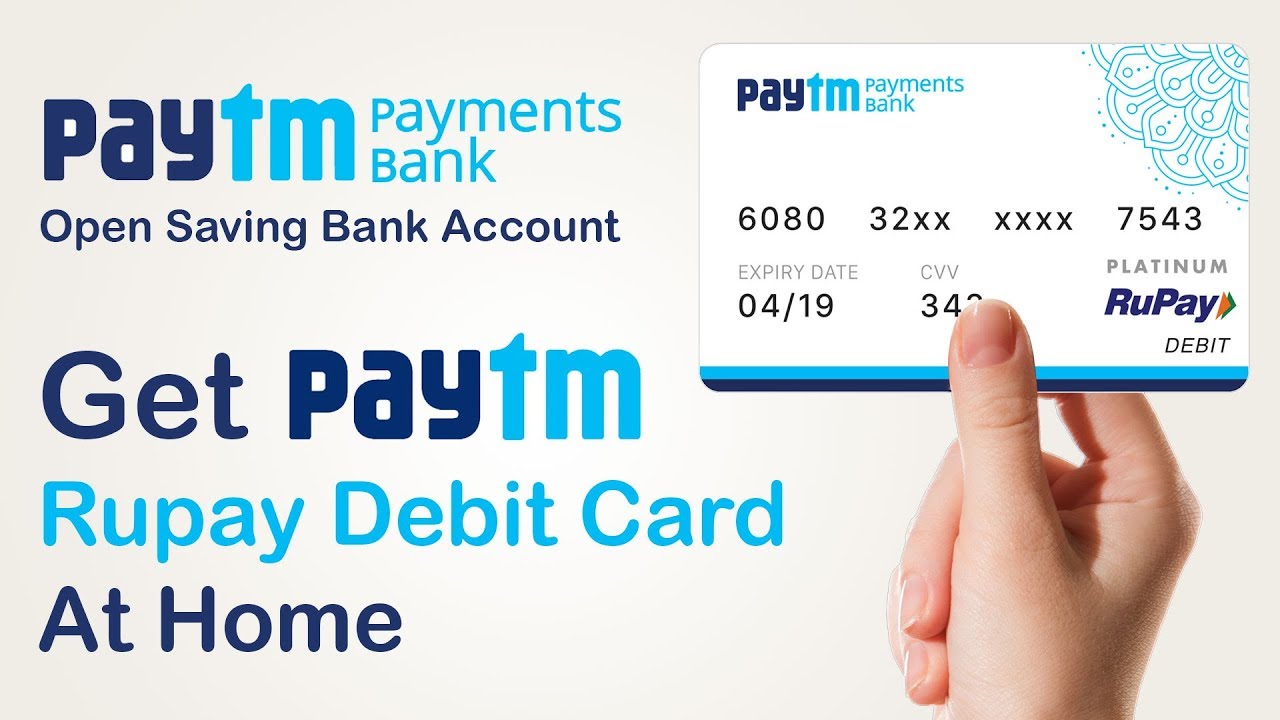 How To Apply For Paytm Rupay Debit Card Online At Home | Get Paytm ATM ...