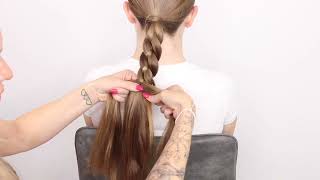 2 Simple braids for a ponytail!