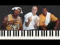 What's the Difference - Dr. Dre featuring Eminem & Xzibit [Piano Tutorial] (Synthesia)