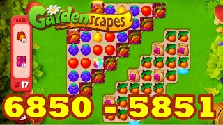 Gardenscapes Level 6850 - 6851 HD Walkthrough | 3 - match | gameplay | android | GameGo Game