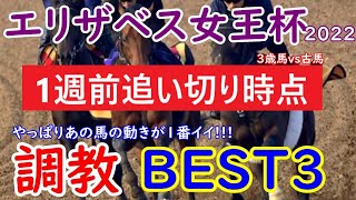 【エリザベス女王杯2022】1週前追い切り時点での調教BEST3　デアリングタクト、スタニングローズ、ナミュールが人気だが・・・【調教診断】