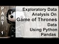 Exploratory Data Analysis On Game of Thrones Data Part 1