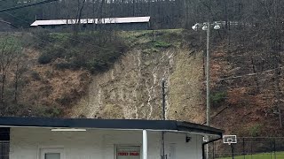 Mudslides before the flood in East Kentucky