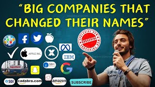 Big companies that changed their names 🔷 #amazon #ibm #facts #bigcompany 🔷 @onpassivevineeth