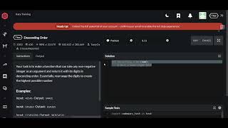 Codewars | Descending Order | Python 7 kyu