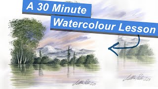 30 Minute Watercolour Landscape Tutorial
