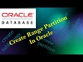 Creating an automated range partition in Oracle - Part 1