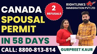 ਜਾਣੋ ਕਿਵੇਂ ਆਇਆ 2 Refusals ਤੋਂ ਬਾਅਦ ਕੈਨੇਡਾ ਦਾ Spousal Permit | Canada | Immigration | IRCC #canada