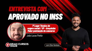 Entrevista com João Lucas Pretto: aluno Gran com a maior nota NACIONAL do INSS!