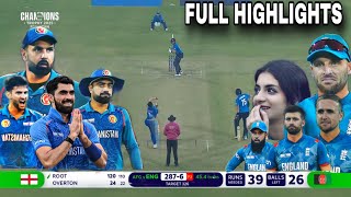 Afghanistan Vs England Highlights Champion Trophy 2025, AFG VS ENG FULL MATCH HIGHLIGHTS CT 2025