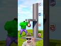 Who is stronger in punch challenge? Hulk vs joker vs spidey #spiderman #gta