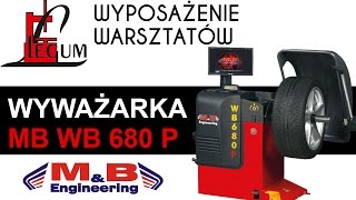 Wyważarka do kół osobowych z monitorem MB WB 680 P LASER, LED