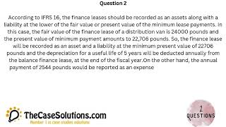 FINANCE EXAM Case Study Solution