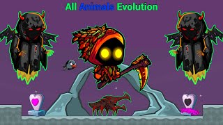 All Animals Evolution And Autumn Reaper Kills Bosses Players (EvoWorld.io)