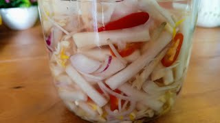 How to make the Lotus root Pickled| ជ្រក់ក្រអៅឈូក| Tasty with Entertaining|