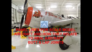 Panel lines for scale model aircraft and how they relate to real aircraft butt  and lap joints.