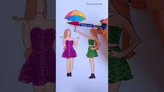 Tags your BFF name 👭 #shorts #tonniartandcraft #art #satisfying #youtubeshorts