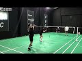 female professional player s amazing badminton performance