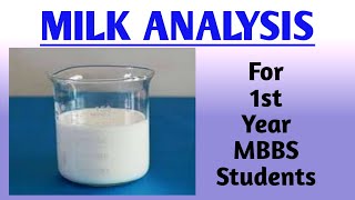 Milk analysis || Tests of Milk || #Biochemistry