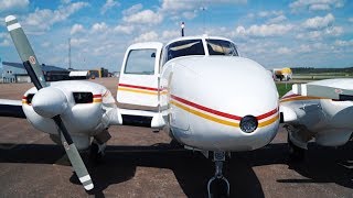 Piper PA23 Aztec First Testflight after Overhaul