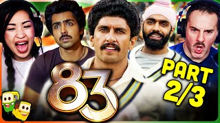 Part 2/3 - 83 Movie Reaction! | Ranveer Singh | Deepika Padukone | Pankaj Tripathi