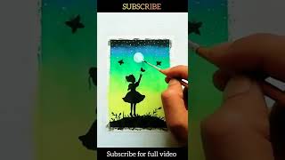 Easy watercolor painting #shorts #youtubeshorts #painting