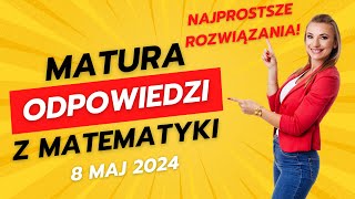 Odpowiedzi matura matematyka 8 maj 2024 😁 Rozwiązanie arkusza! 🤩 Formuła 2024 i 2015!