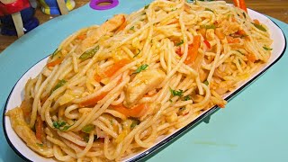 How to make Chicken Chow Mein at home Chicken Noodles Recipe ||cooking||chinese||food||