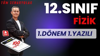 12.SINIF FİZİK 1.DÖNEM 1.YAZILI ÇALIŞMASI | FİZİK YAZILI ÇALIŞMASI | 1.DÖNEM 1.YAZILI ÇALIŞMASI